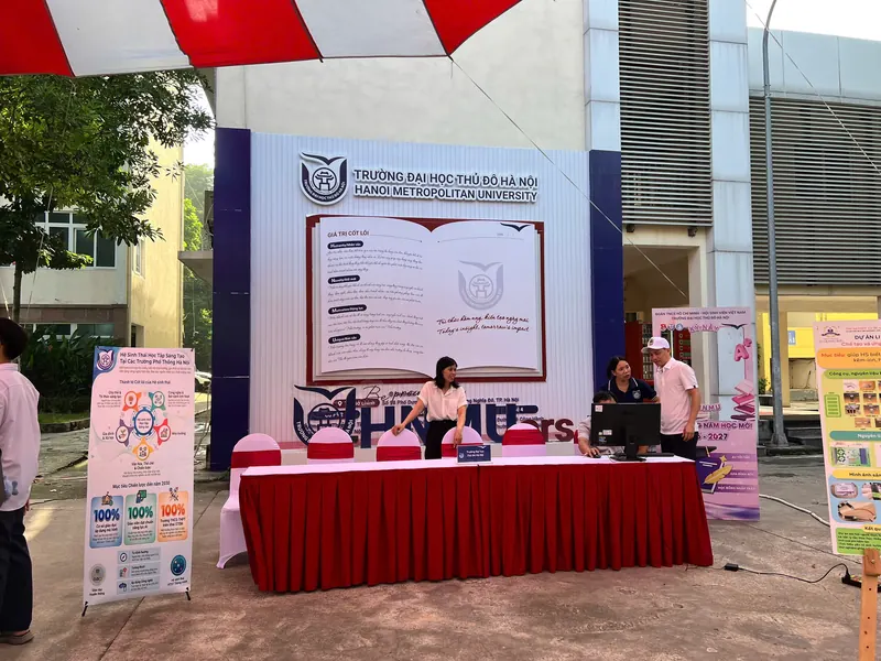Gian của Trường Đại học Thủ đô Hà Nội, nơi tổ chức hội thảo